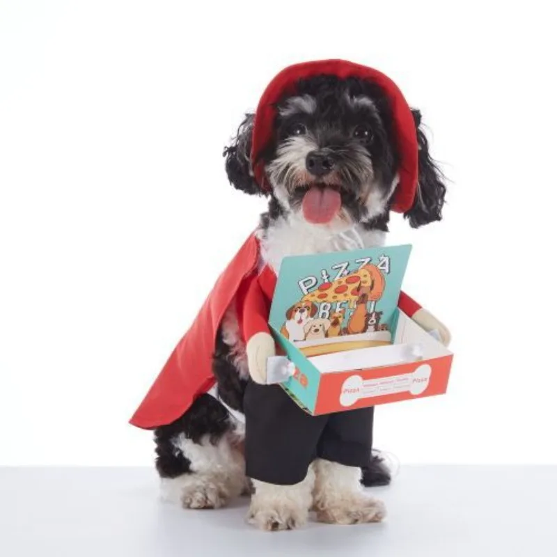 Halloween Pet Costume With Hat Dogs And Cat Cute Funny Dress-Up Outfit For Party Cosplay Christmas Photos Puppy Kitten Clothing