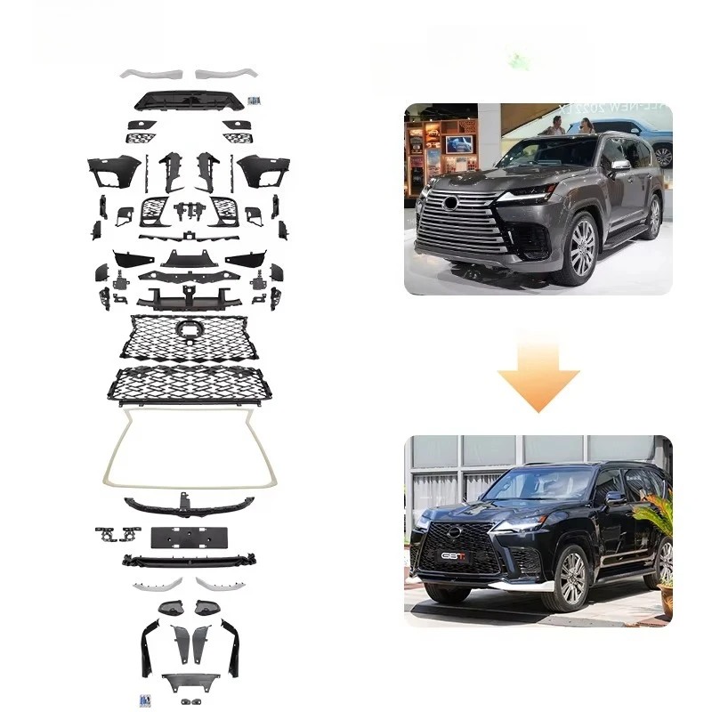 

2025 LX600 Sport Model Conversion Kit Exterior Bumper Grill Accessories for 2022-On LX600 Series Model Body Kit
