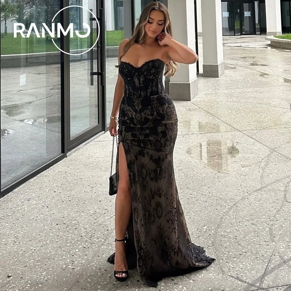 

Ranmo Exquisite Mermaid Trumpet Wedding Party Evening Sleeveless Strapless 2026 Bridal Gown Lace Sleeveless Customized New