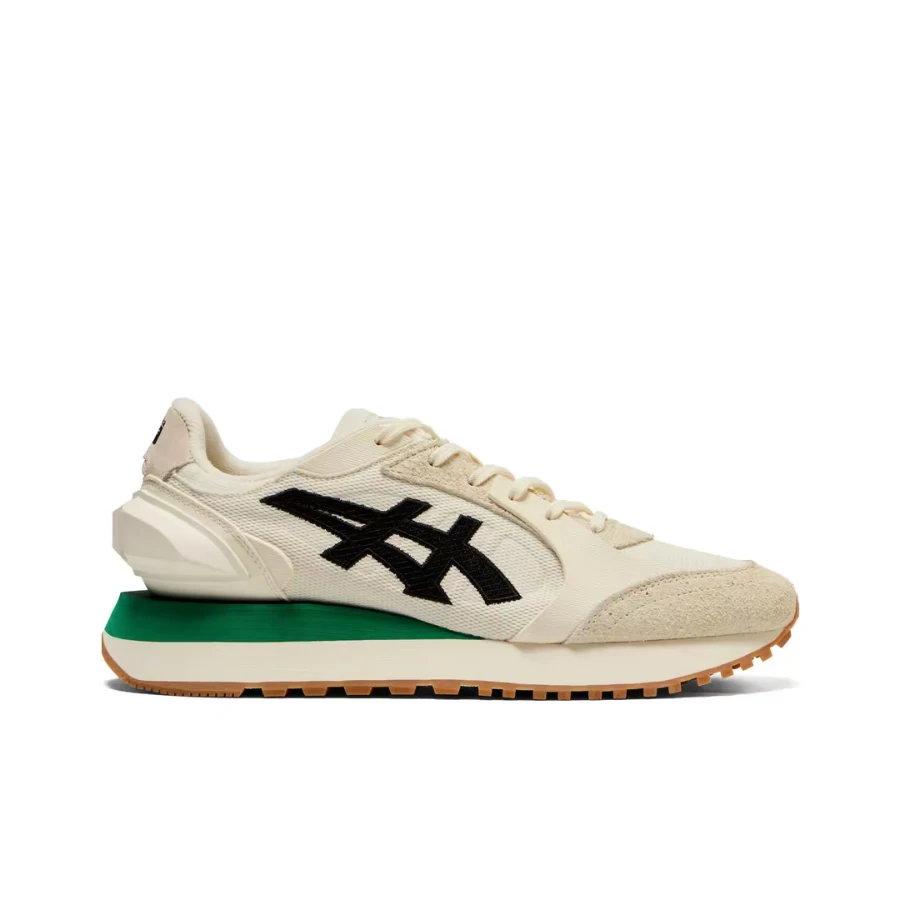 Onitsuka Tiger Moage Co. Unisex Beige Low-Top Urban Runners – Fashionable Chunky-Soled Casual Commuter Style 1183B555-103