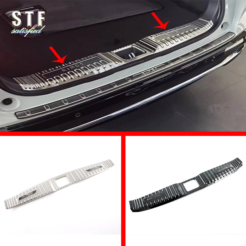 For Honda VEZEL HR-V 2021 2022 2023 Stainless Steel Interior Rear Bumper Sill Protector Car Accessories Stickers