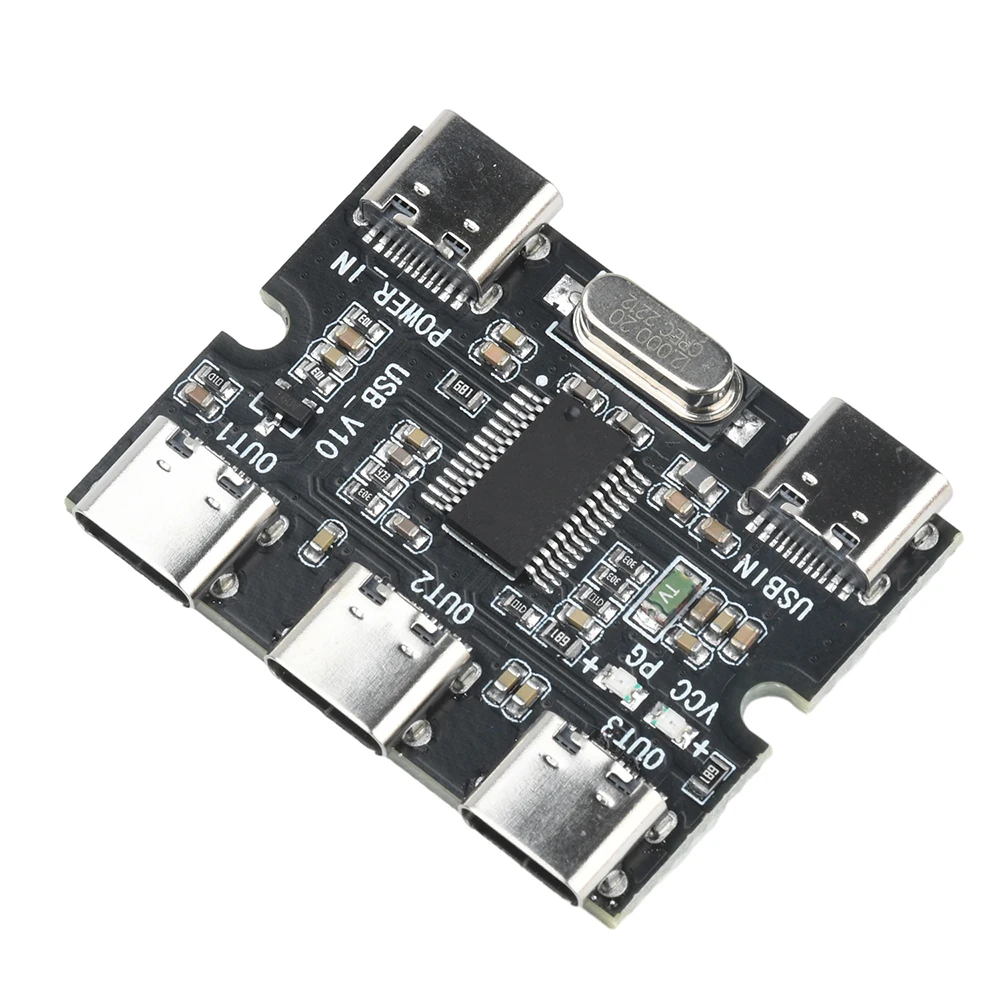 Carte d'extension USB Hub 1 en 3 sorties, Module d'extension adapté à l'interface Raspberry Type C