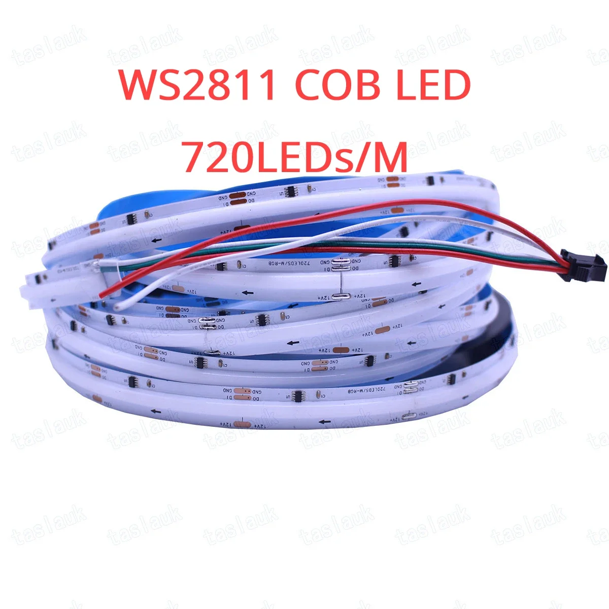 COB FCOB SPI RGB LED Light Strip WS2811 Adresowalna 360 576 720 diod LED/M Dream Color DC5V 12V 24V Elastyczne światła o dużej gęstości RA90