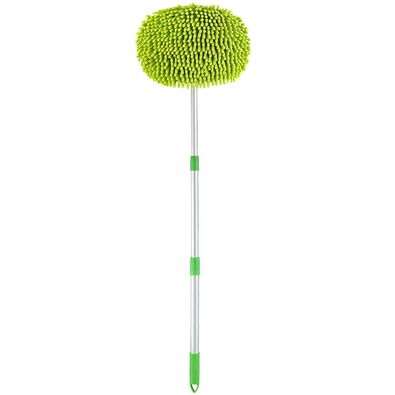 Rotating Car Wash Mop Cleaning Brush Head Auto Supplies Three-Section Telescopic Roof Window Cleaning Maintenance accessories image 4