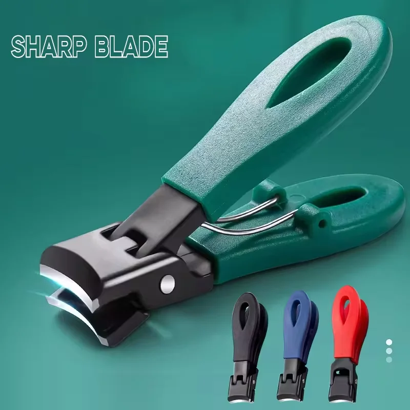 

Portable Ultra Sharp Nail Clippers Stainless Steel Wide Jaw Opening Anti Splash Toe Fingernail Trimmers Manicure Pedicure Tools