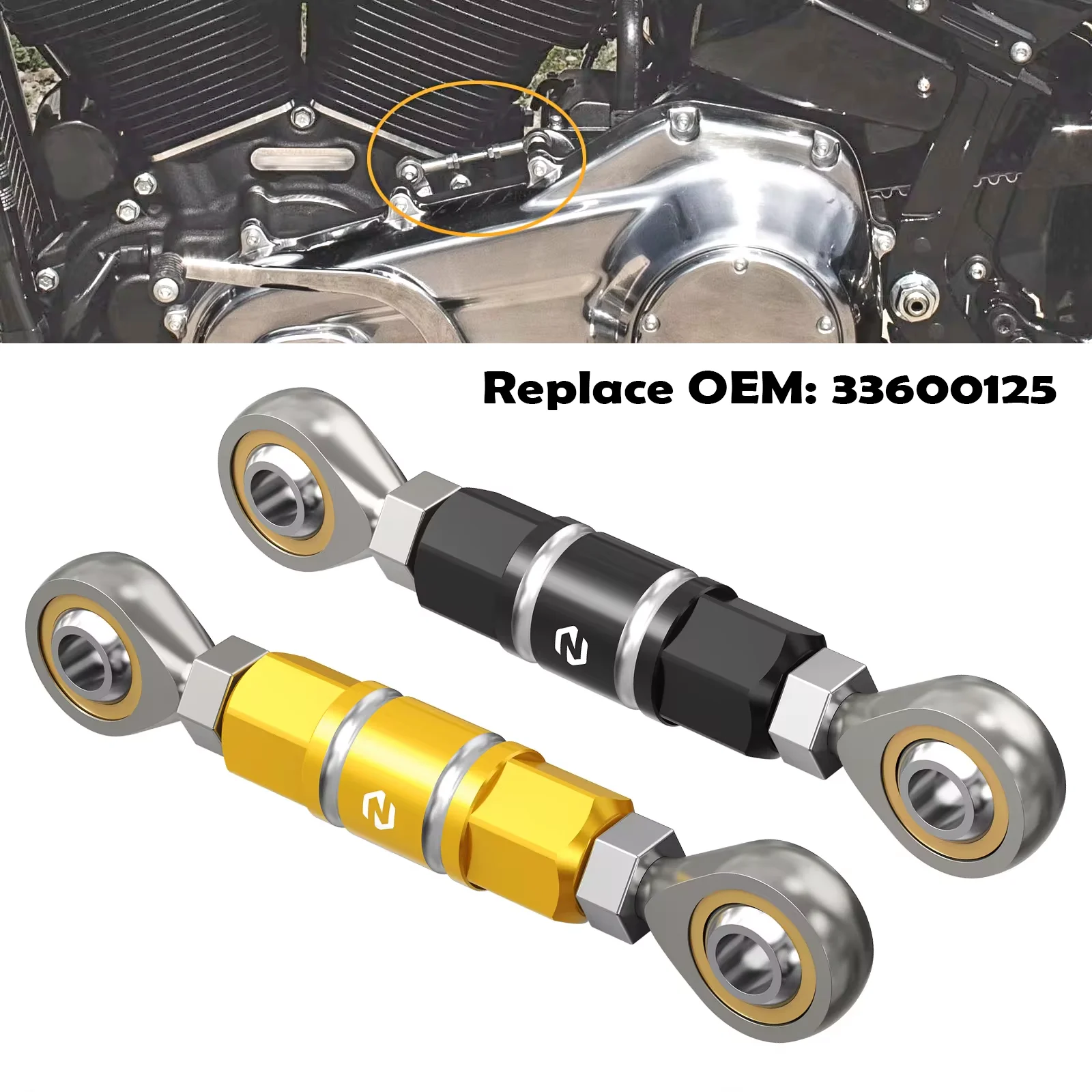 

Replace 33600125 Shift Link Rod for Harley Street Bob FXBB FXBBS Low Rider FXLR FXLRS FXLRST 2018 2019 2020 2021 2022 2023 2024