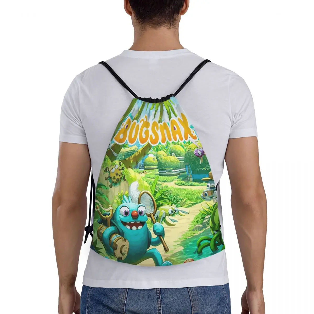 

Bugsnax Game Poster Backpacks Casual Drawstring Bundle Pocket Storage Bag Book Bags for Man Woman School