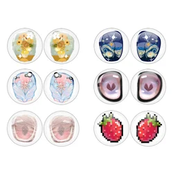 12pcs/bag Suitable For Blyth Doll BJD DOLL 10MM-40MM Glass Eyes Chips DIY Accessory MIX Pupil The Starry Night Van Gogh Eye Chip