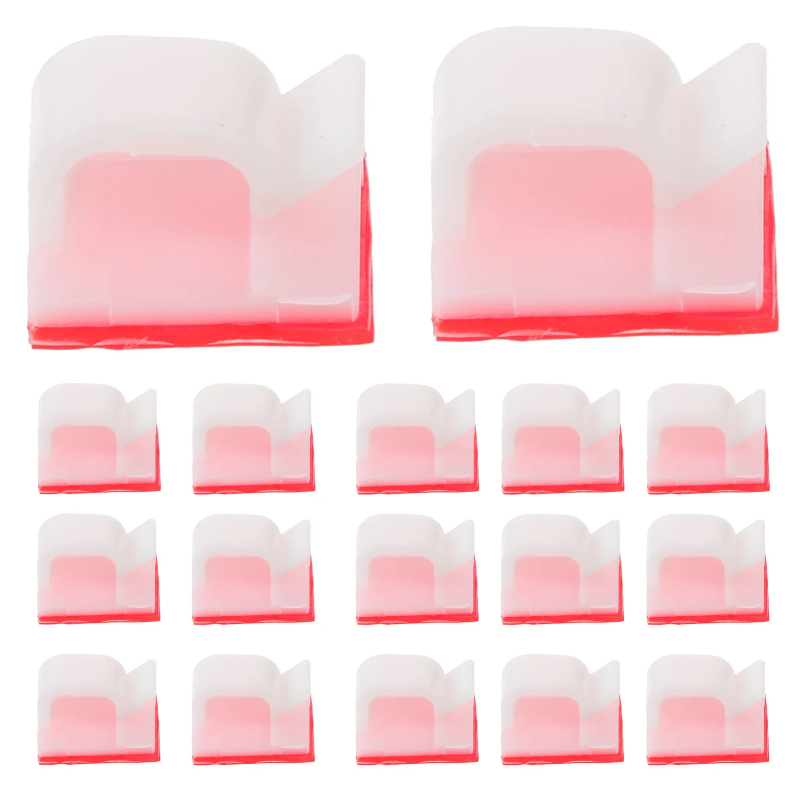 100pcs Cable Clips Adhesive Cord Management Clamps Wire Fixing Holder For Car Dash Cam Desktop Organizer Wall Mount Durable