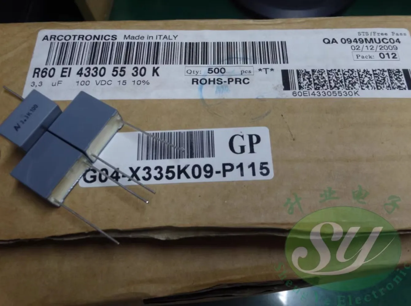 

5PCS KEMET AV R60 3.3uf/100V 3u3 335 New film capacitor 15MM