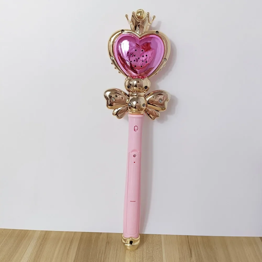 VIP Light Sailor girl varita mágica Henshin Rod Musical Glow Heart Stick Sailor Moon Crystal Anime stage show Cosplay Toy Gift para niñas