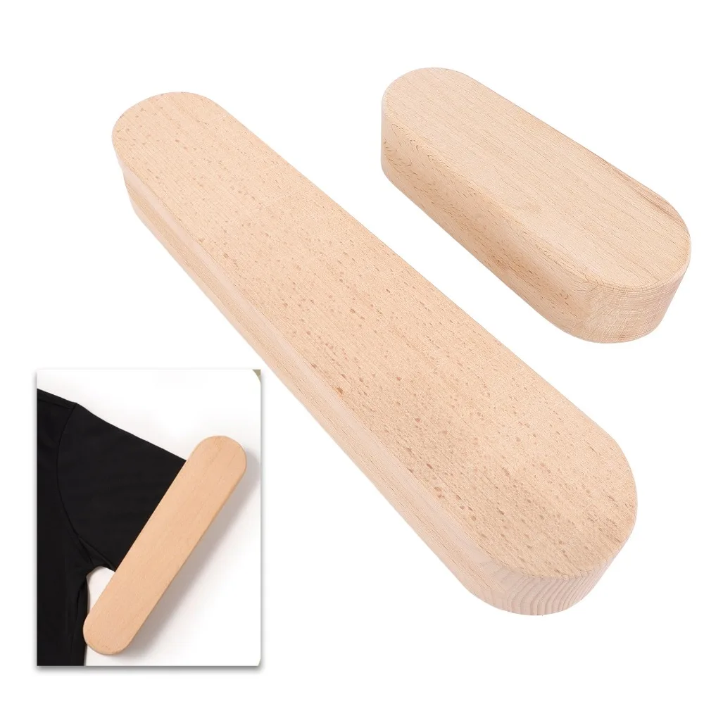 

2Pcs Solid heavy wood Tailor Clapper Two sizes:7&12 inch 2 pieces per set Sewing Press Block Handheld compact