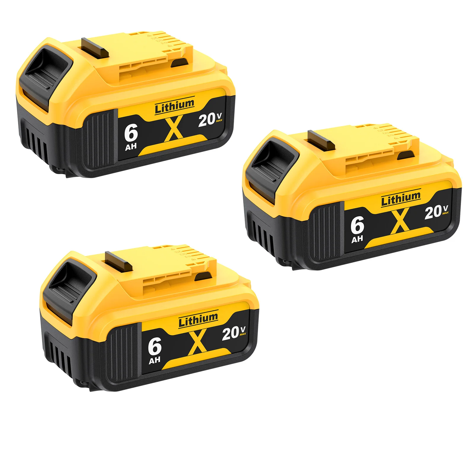 6000mAh Voor Dewalt DCB200 20V Batterij DCB205 DCB206 DCB209 DCB181 DCB182 Vervanging Power Tool Lithium Batterijen met 6A Lading