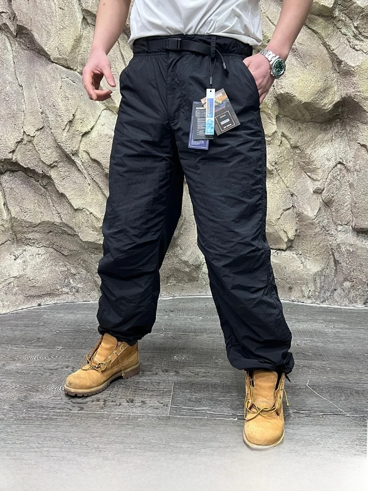 

Военные брюки из углеродного волокна с защитой от пуха, мужские зимние ветрозащитные водонепроницаемые брюки, теплые, как пуховые.