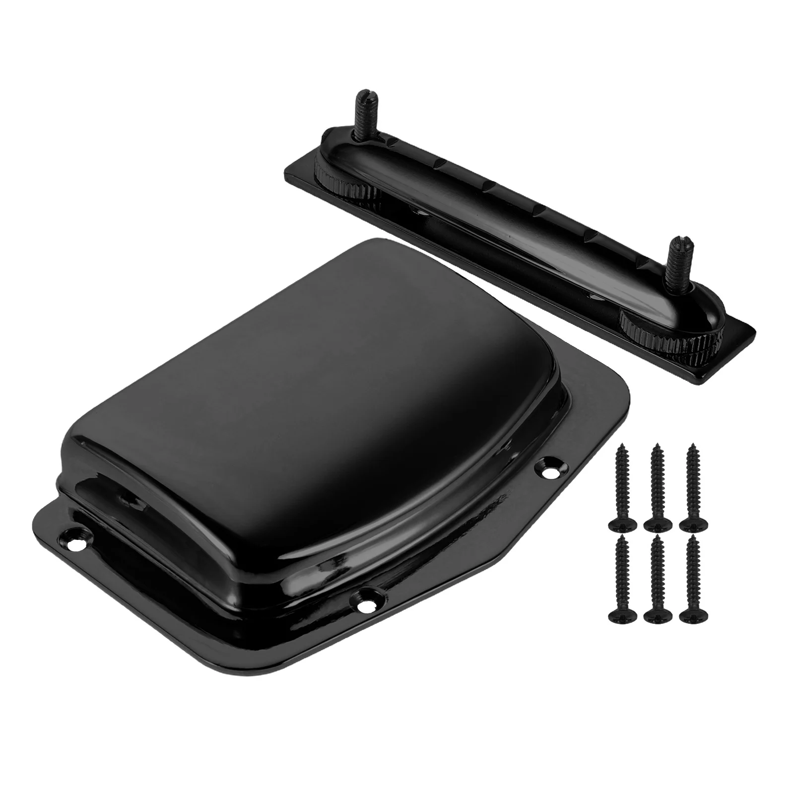 

Electric Guitar Bridge Cover Metal Adjustable Protective Plate Replacement Quick Installation for Daily Maintenance Guitar Parts