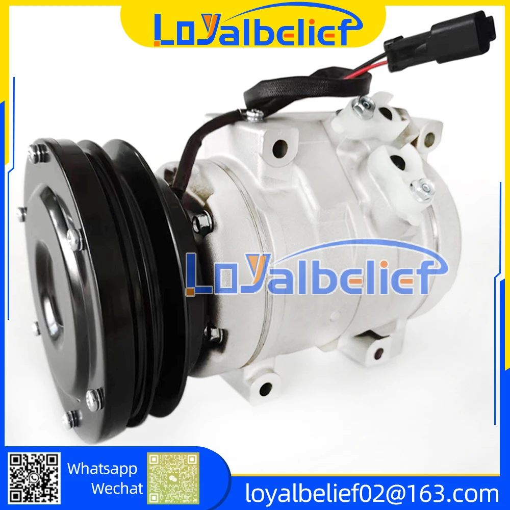 For Excavator Caterpillar 320C 320D DL 10S17C AC Compressor 1761895 447280-2070 447220-3845 447220-3846 447220-3847 447220-3848