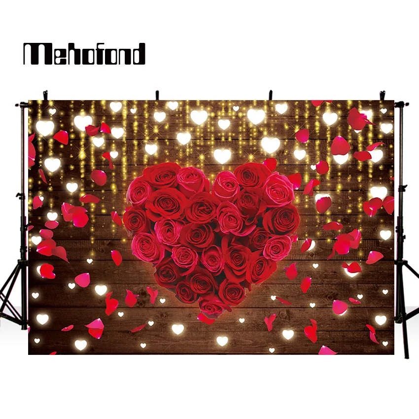Mehoving Latar Belakang Dekorasi Hari Valentine Cinta Mawar Fotografi Latar Belakang Proposal Pernikahan Poster Foto Studio Photophone