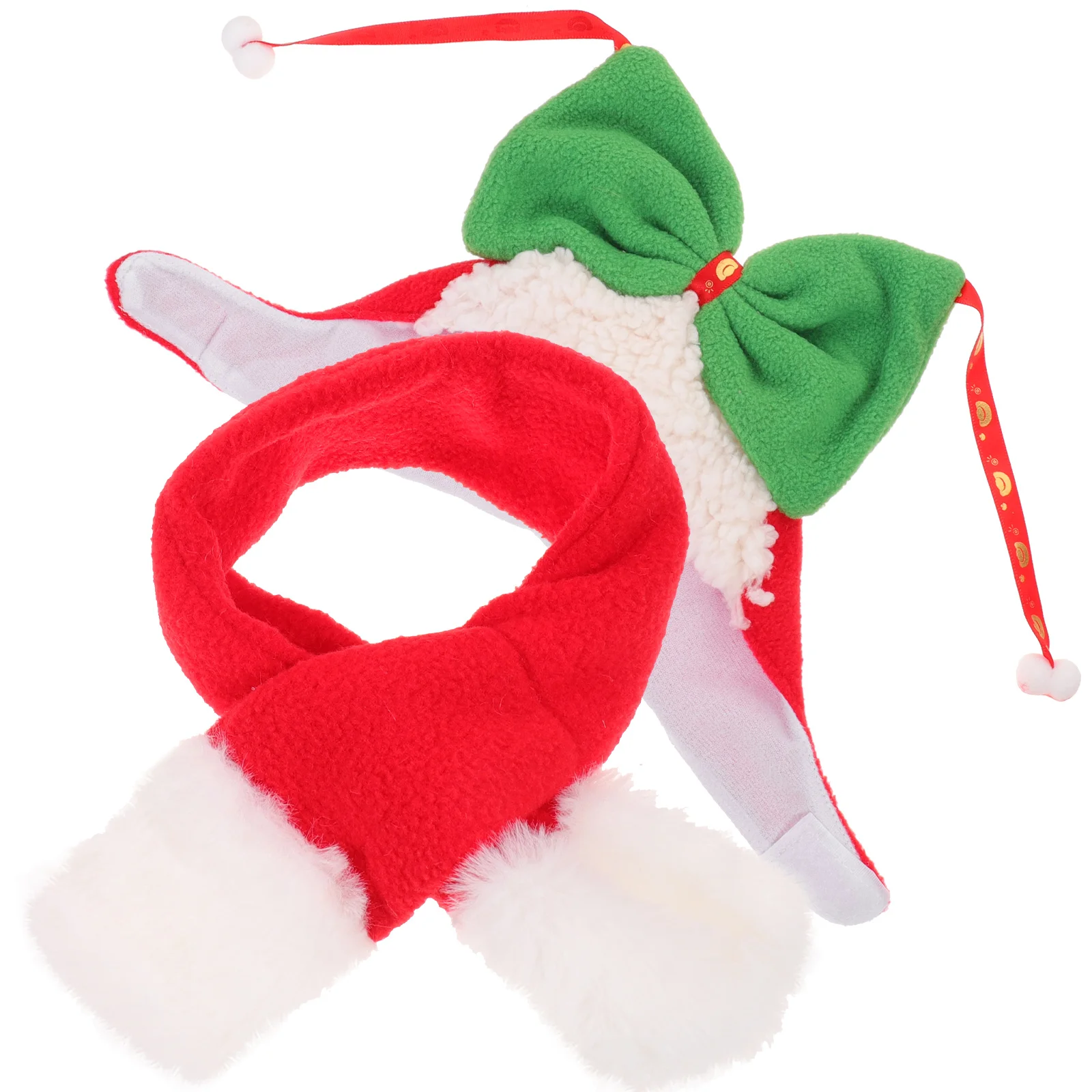 

Cute Dog Pet Hat Scarf Warm Winter Small Size Cotton Puppy Headdress Set Birthday Photo Cotton Hat For Puppy Accessories
