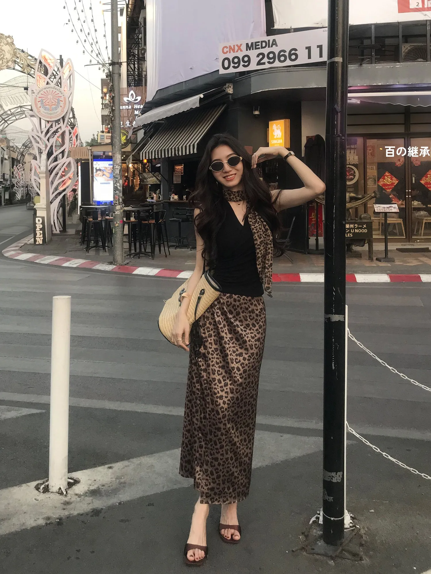 

Юбка-труба женская прямого кроя с поясом, в стиле ретро, с леопардовым принтом, из полиэстера, повседневная, элегантная