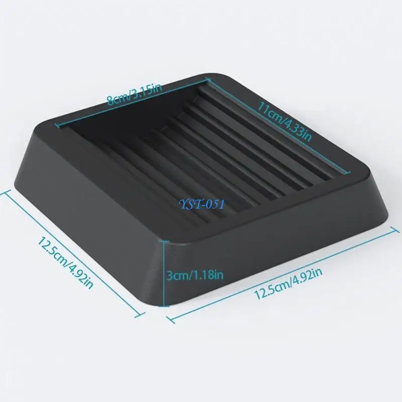 E15A Universal 12.5 ซม. เก้าอี้ Casters Pad ไม่ใช่ Skid Floor Guards การลดเสียงรบกวน