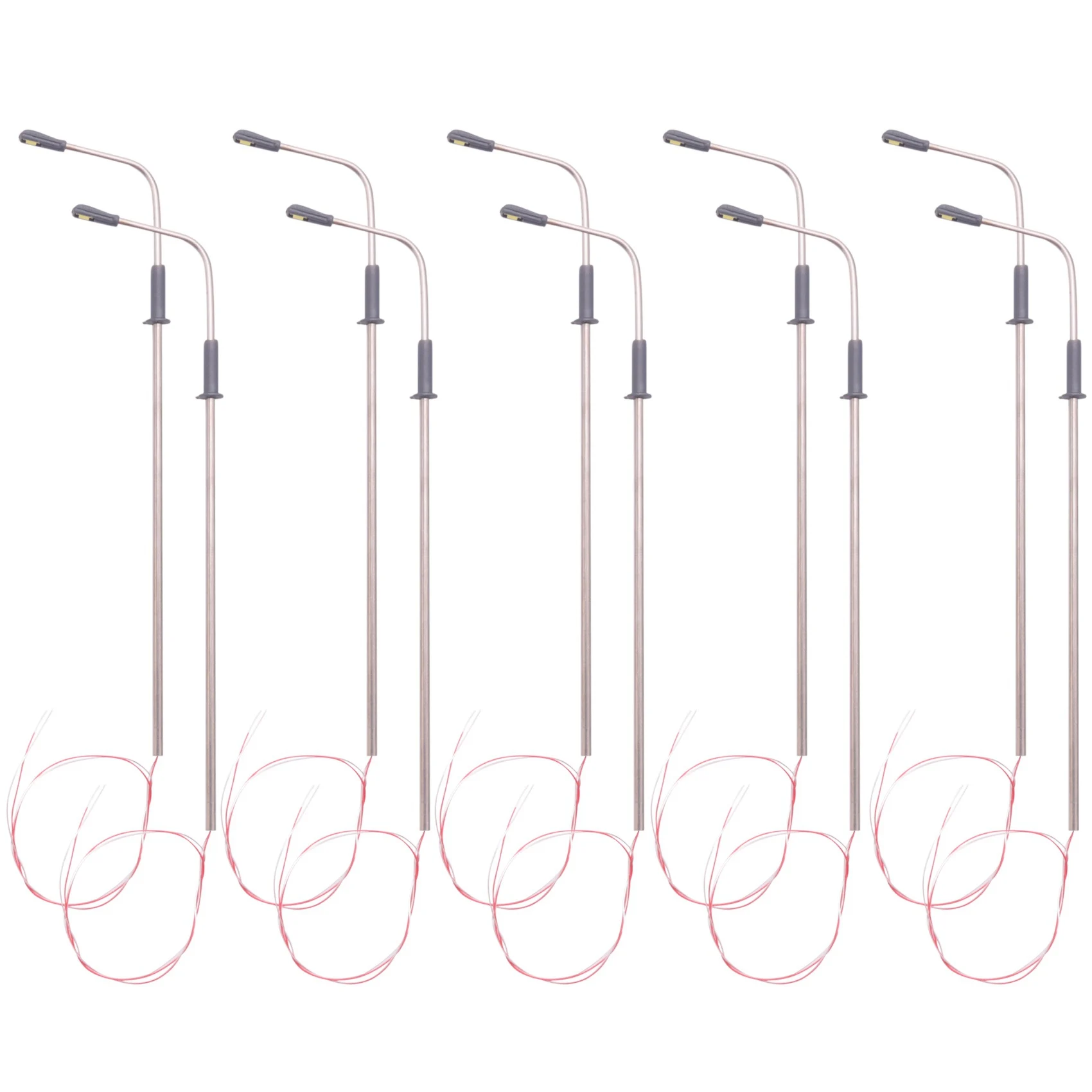 مبيعات! 10 قطعة نموذج LED مصباح الشارع الإضاءة رئيس واحد تخطيط القطار المشهد 1: 100