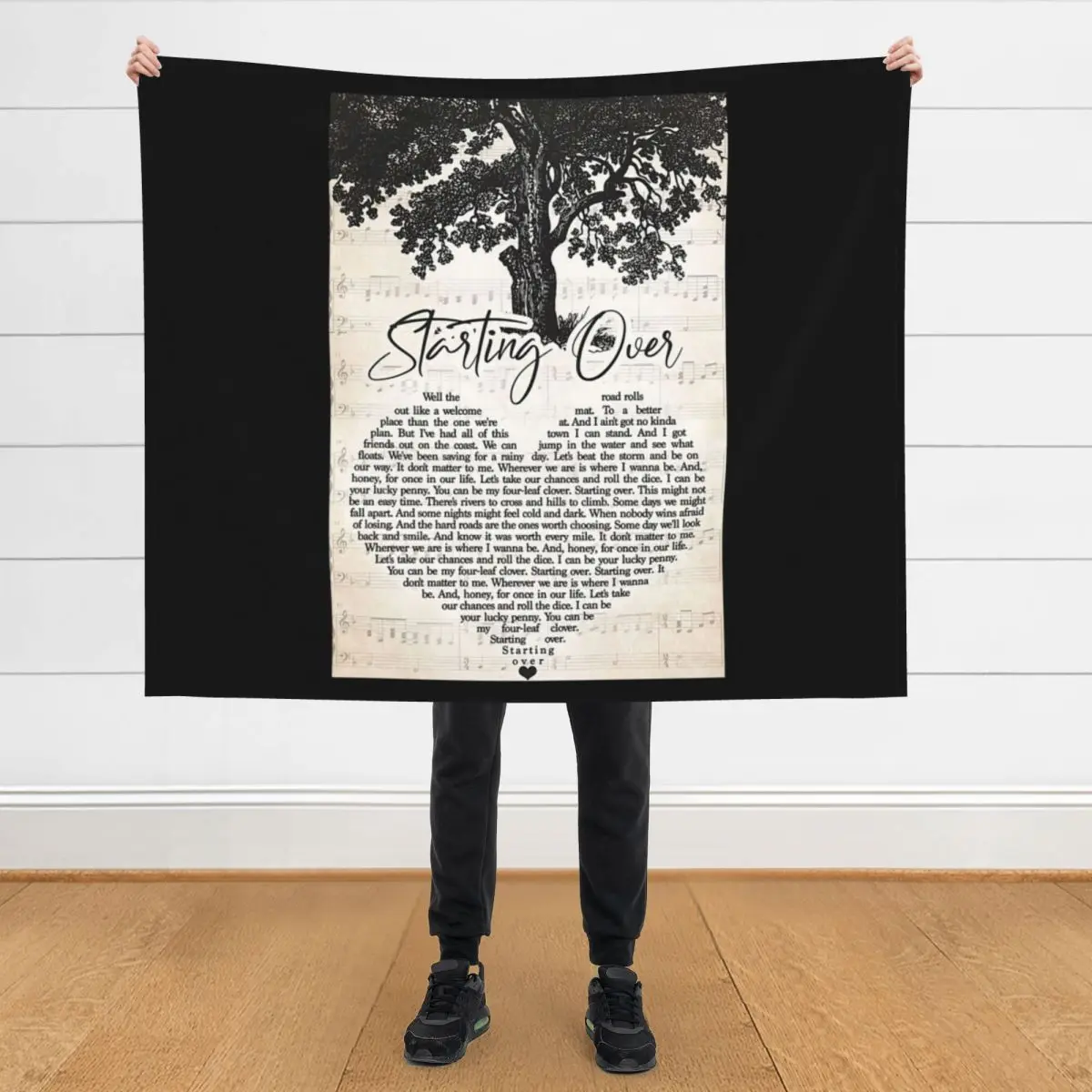 

Chris Stapleton – Starting Over Lyrics Throw Blanket Beautifuls Comforter Soft Plaid Baby Blankets