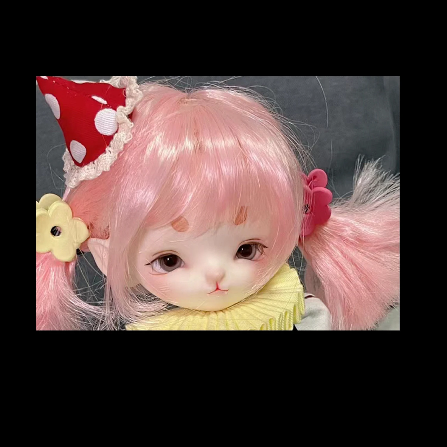Anime 1/6 BJD Doll Head Resin Material Lovely Doll Accessories No Makeup Doll Gifts