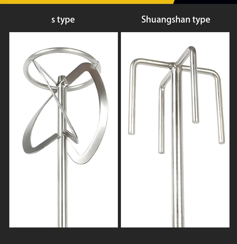 Electric Mixer Paint Mixing Rod Easy Cleaning Mixing paint Drill Attachment Cement Mixer Stirring Tool for Epoxy Mixer