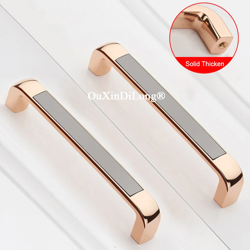 جديد 4 قطعة سبائك الزنك الصلبة مقابض لقطع الأثاث الأوروبي درج يسحب خزانة خزانة المطبخ حذاء التلفزيون خزانة مشروبات تسحب المقابض #5