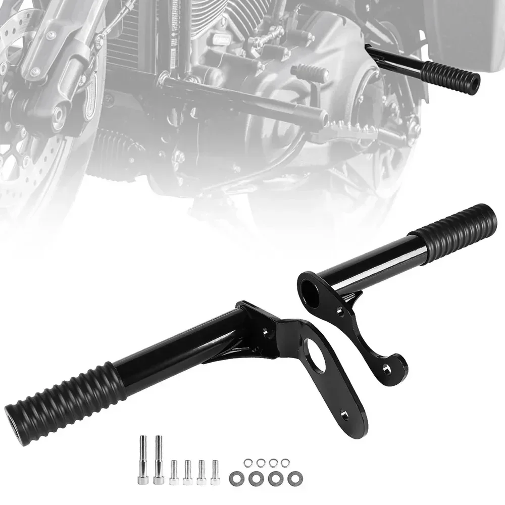 

Motorcycles Rear Highway Engine Guard Crash Bar Bumper Protector Frame Slider For Harley Softail Street Fat Bob Low Rider 18-23