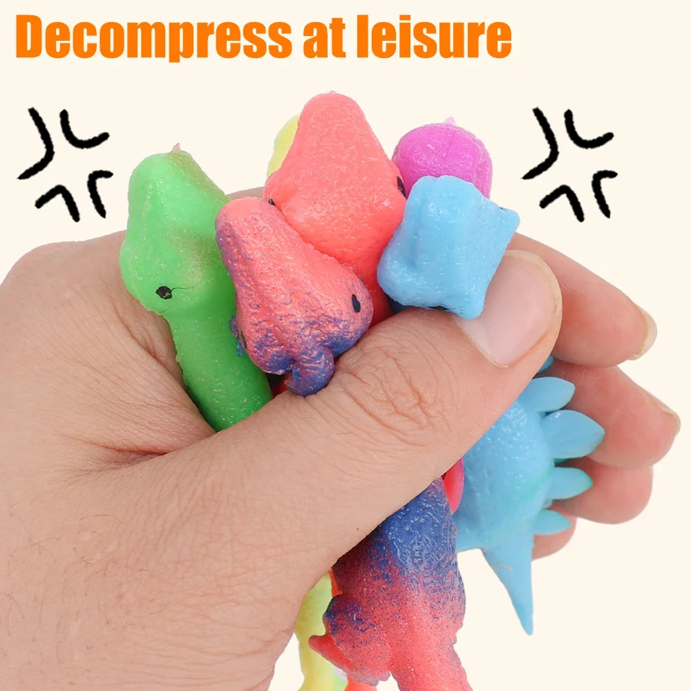 5/10PCS Funny Finger Catapult Dinosaur Slingshot Sticky Wall Toys for Adults and Kids Vent Decompression Catapult Dinosaur Toy