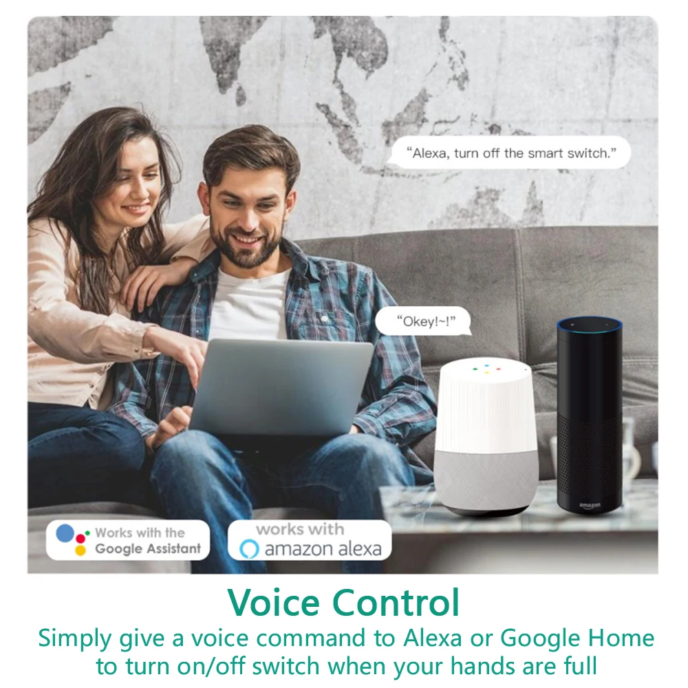 TUYA Mini Smart Switch Home Lichter DIY 2-Weg Control Timing 16A Arbeitet Mit Yandex Alice, Alexa, google Assistent SmartLife APP