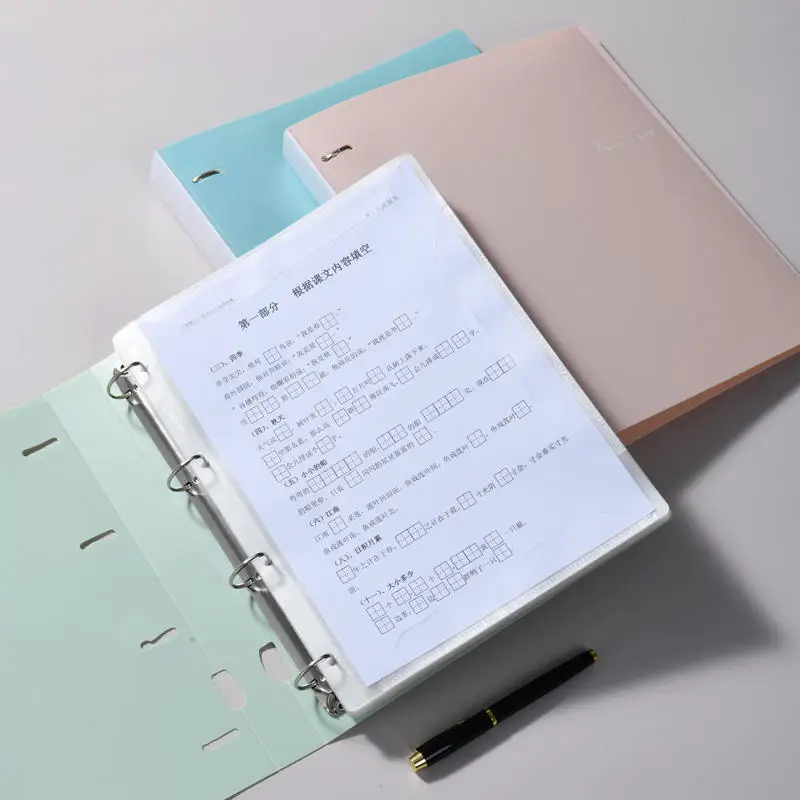 

Папка-скоросшиватель А4 на 4 кольцах, органайзер для документов, цвета Моранди, водонепроницаемая, для офиса, школы, студентов, папка-скоросшиватель А4 на 4 кольцах