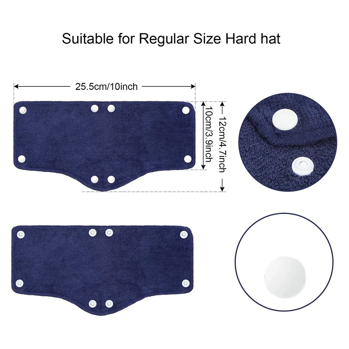 

A002 24 Pieces Hard Hat Sweatband, Cotton Helmet Sweatband Hard Hat Liner, Washable Sweat Band Reusable Safety Sweat Band,A
