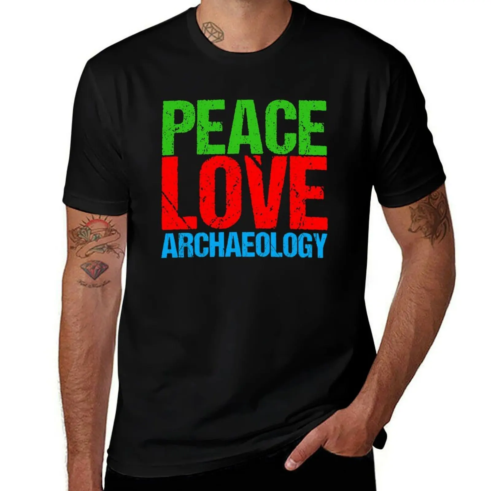 Peace Love Archaeology T-Shirt Casual Daily Outfit T-Shirt
