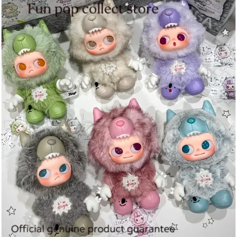 

Pop Mart Zsiga Im Zsiga Series Blind Box Cute Plush Doll Trendy Toy Desktop Ornament Home Decor Surprise Birthday Gift