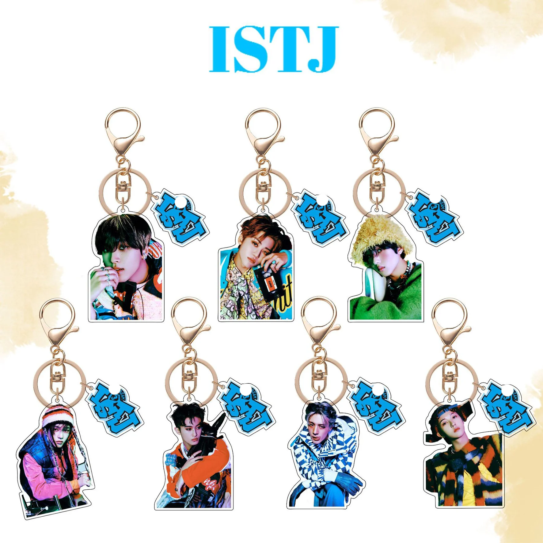 KPOP Dream 3rd Album ISTJ Keychain HD Acrylic Pendant Bag Accessories JAEMIN JENO Figure Pendant Keyring Jisung Fans Gifts