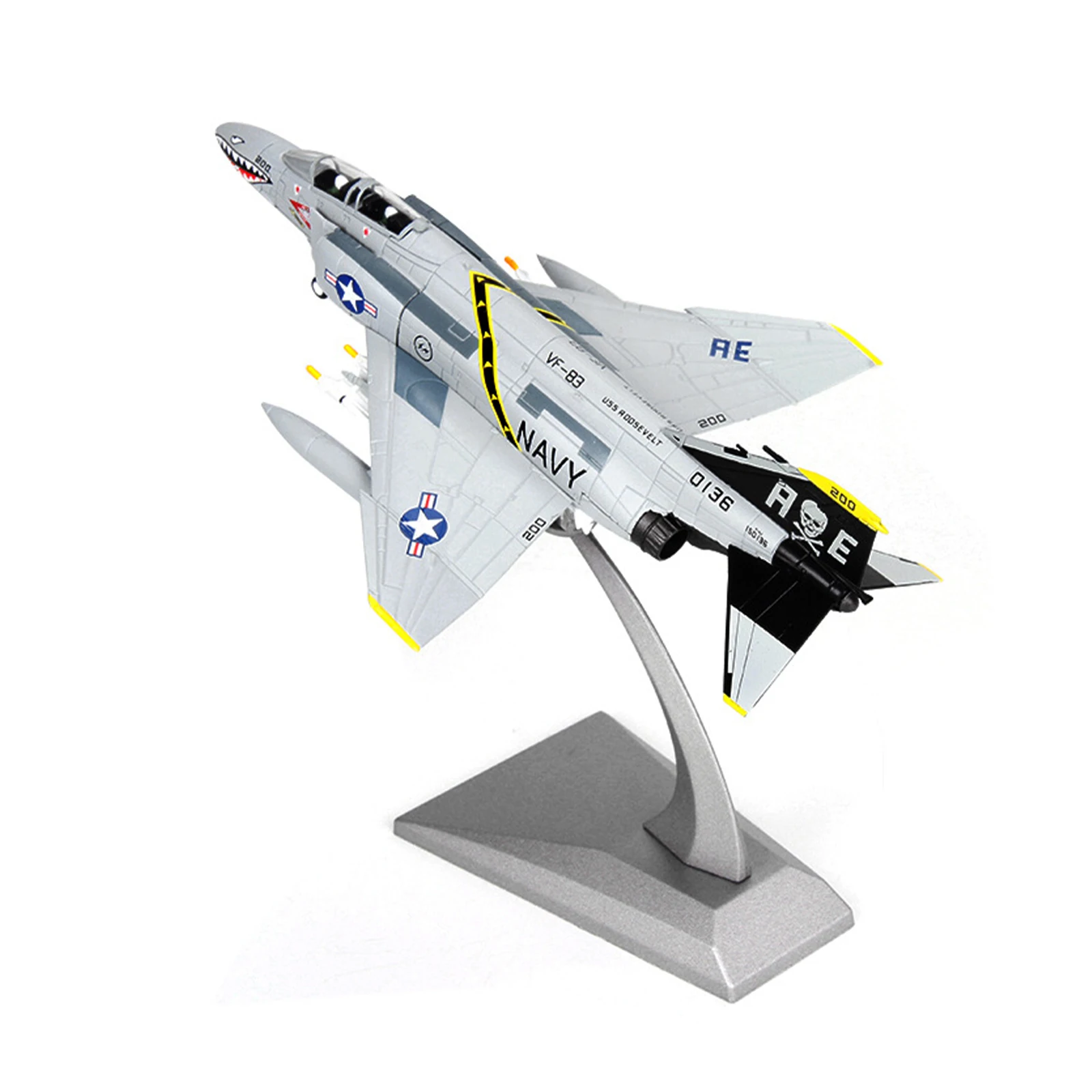 

1/100 Scale American F-4C Ghost Attack Aircraft Alloy Fighter Model Simulation Aircraft Ornament Airplane Model Collectible Gift