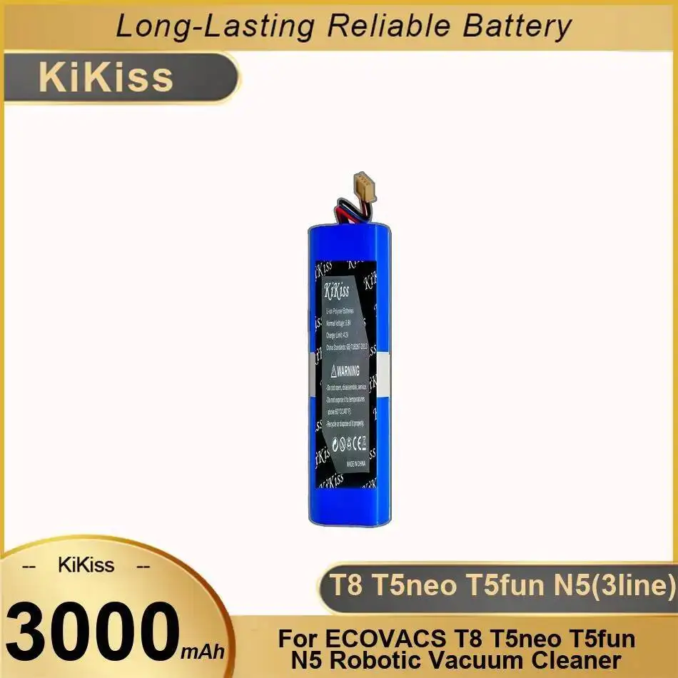

For Ecovacs T8 T5neo T5fun N5 Robotic Vacuum Cleaner 3Line Lightweight Battery 3000Mah