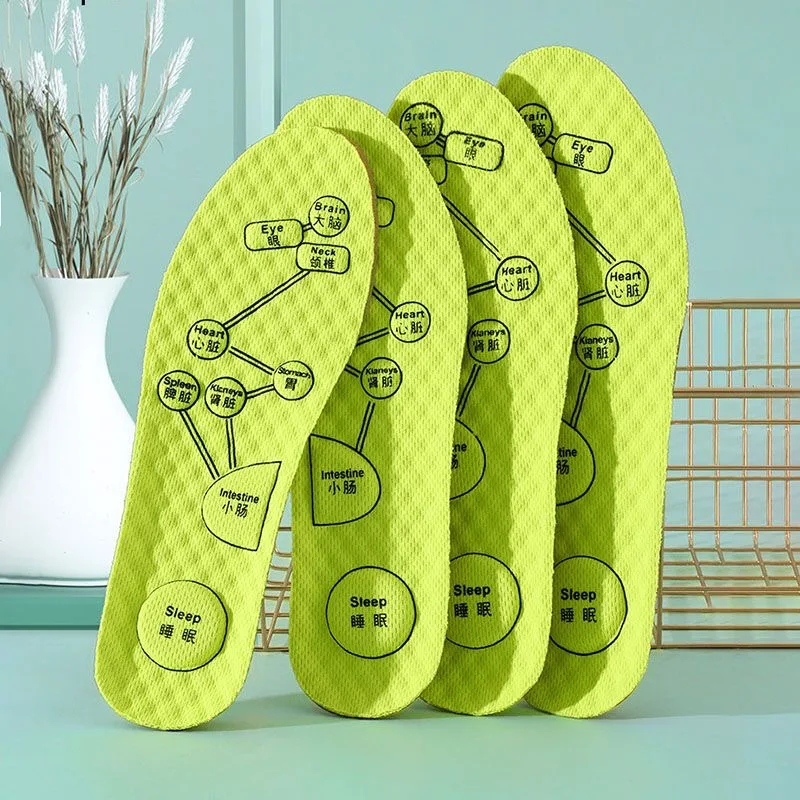 

Insoles for Shoes Foot Acupressure Insole Men Women Soft Breathable Sports Cushion Inserts Sweat-absorbing Deodorant Shoe Pads