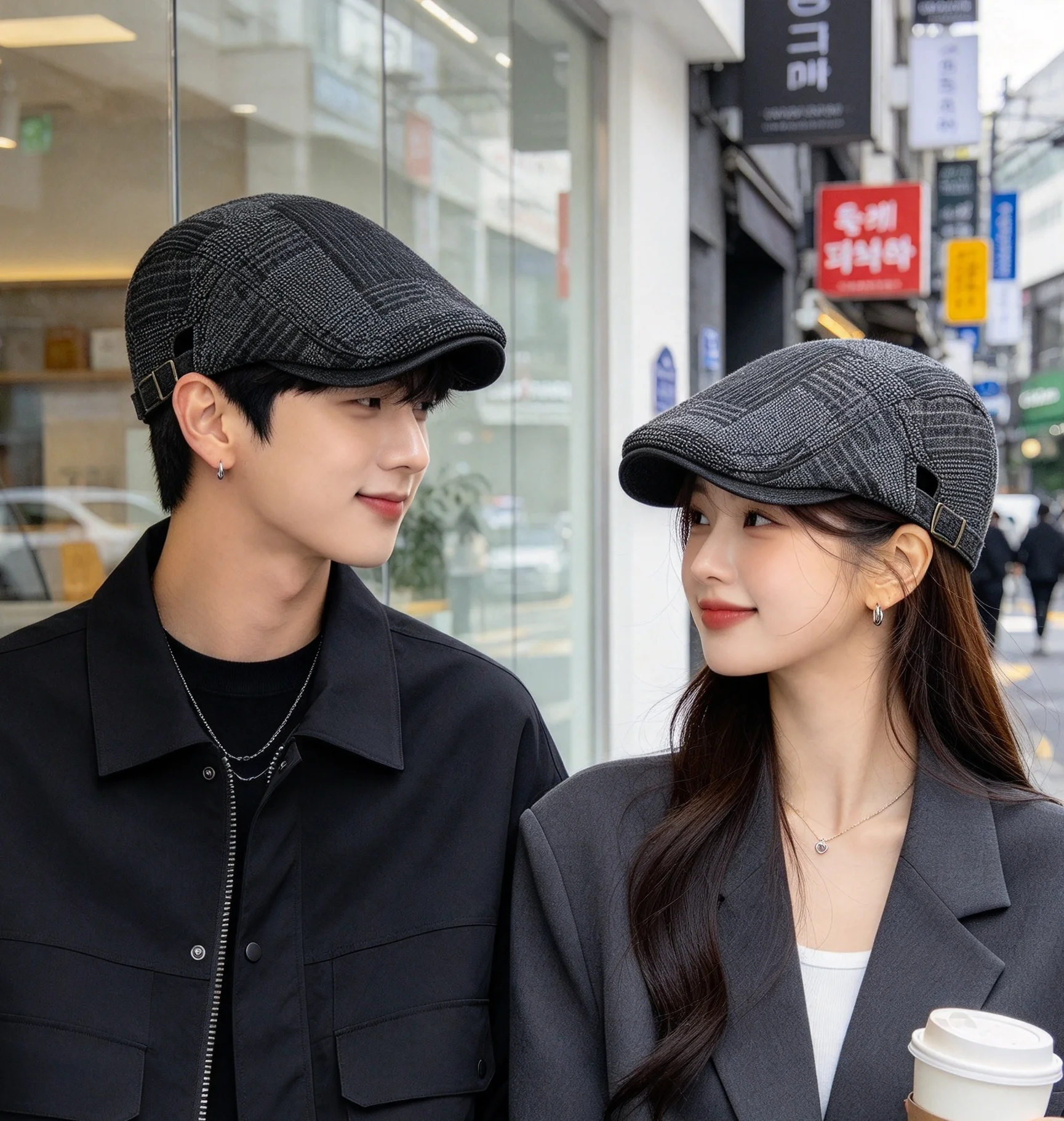 Denim Newsboy Hats Verstellbare Ivy Flat Cap Gatsby Cabbie Driving Hat für Männer Frauen Vintage Kpop Irish Berets – Detail 2