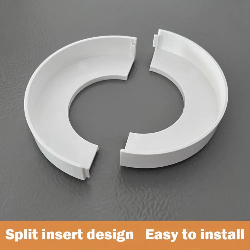 Useful ABS Drain Pipe Cover Adjustable Plating Pipe Wall Covers Wall Flange Flange Cover Kitchen