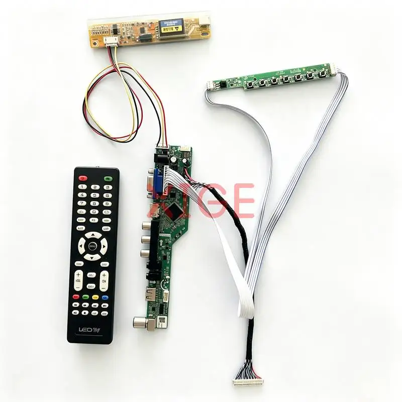 For LTN133AT01 LP133WX1 LTN133W1 B133EW01 Screen Drive Controller Board Kit 30 Pin LVDS 1280x800 1-CCFL 1280*800 USB+AV+VGA+HDMI