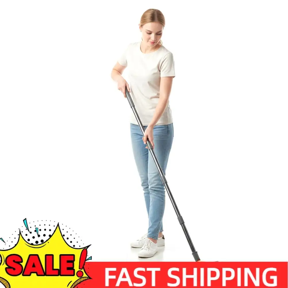 

3 in 1 Stiff Bristle Floor Scrubber Brush with Long Handle with Squeegee and Tweezer for Cleaning Bathroom Patio Garage Kitchen