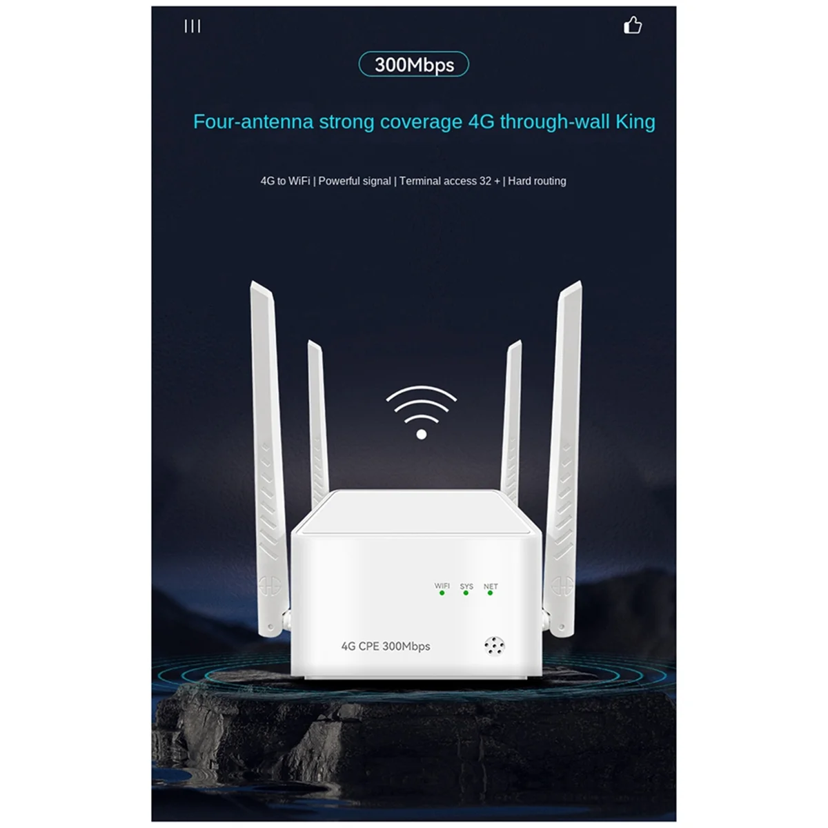 Novo roteador wi-fi doméstico 4g, ampla cobertura, 300m, 2xrj45, cat4, 4g lte, cartão sim, roteador sem fio com antena externa, plugue ue