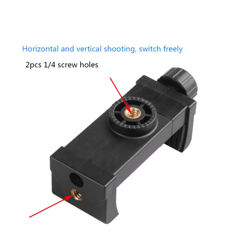 Universal Phone Clip Bracket Selfie Holder Mount Tripod Monopod Stand for iPhone Smartphone