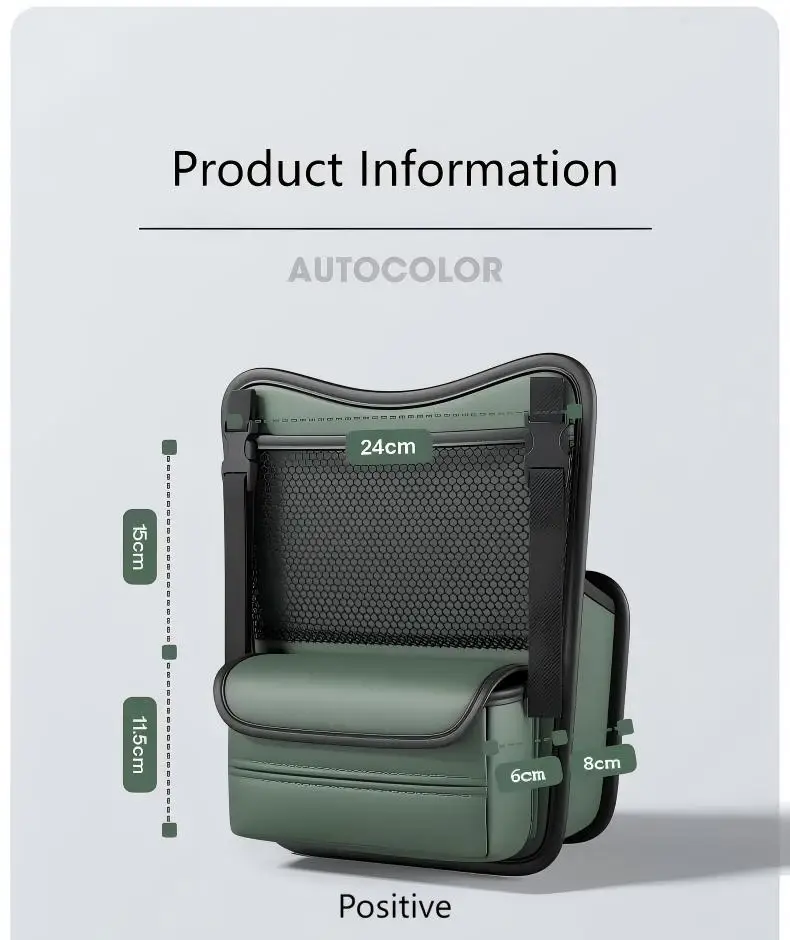 

Car Storage Bag - Car Organizer Bag - Black - Auto Interior Storage Bag - Durable - Easy to Install