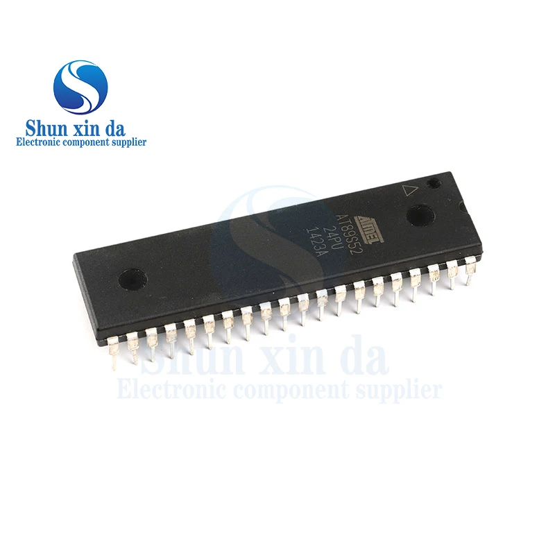 10PCS AT89S52-24PU AT89S52 -24PC -24PI DIP-40 8-bit Microcontrollers MCU 8kB Flash 256B RAM 33MHz 4.0V-5.5V DIP IC