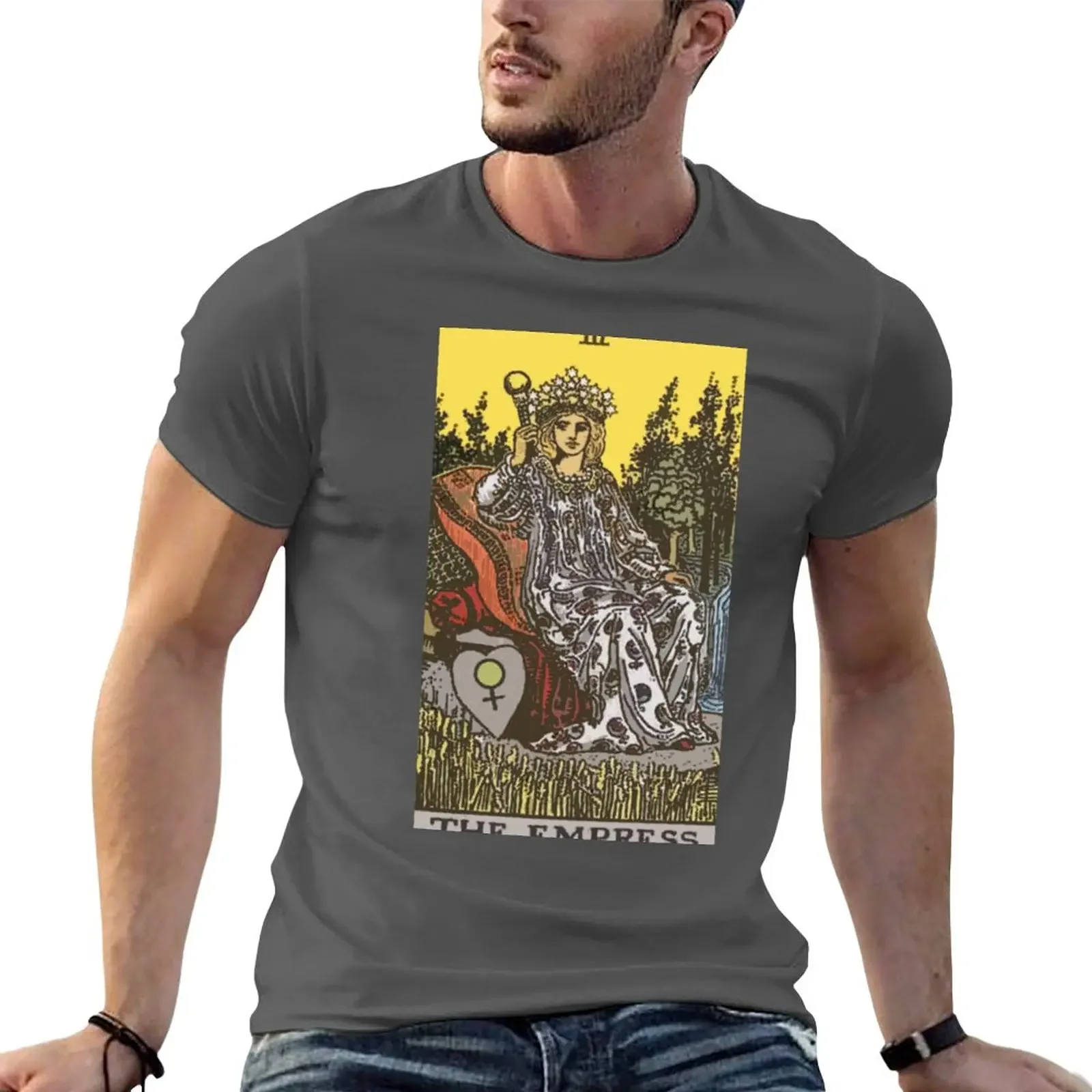 New The Empress Tarot Card Rider Waite Classic T-Shirt new edition summer tops mens t shirt graphic