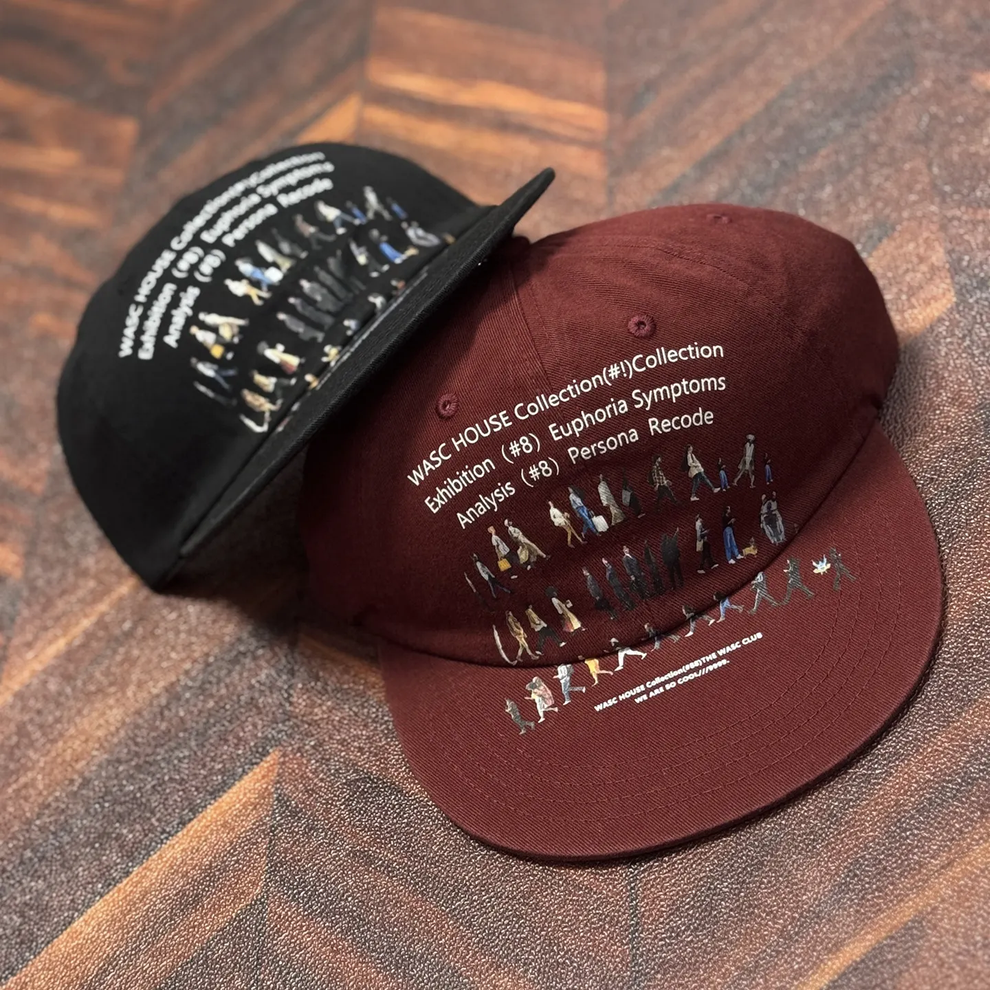 Yao New Vintage Retro Walking Portrait Printed Flat-brimmedstreet Sunscreen Caps Show Face Small Hats Baseball Caps for Men